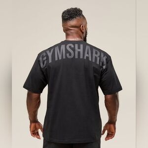 Gymshark Men's Oversized Power T-shirt, Large, Navy